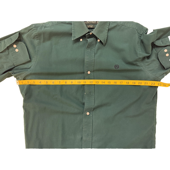 Lauren Ralph Lauren Shirt Mens 15.5 32/33 Green Classic Fit Non Iron Button Down - Picture 5 of 8